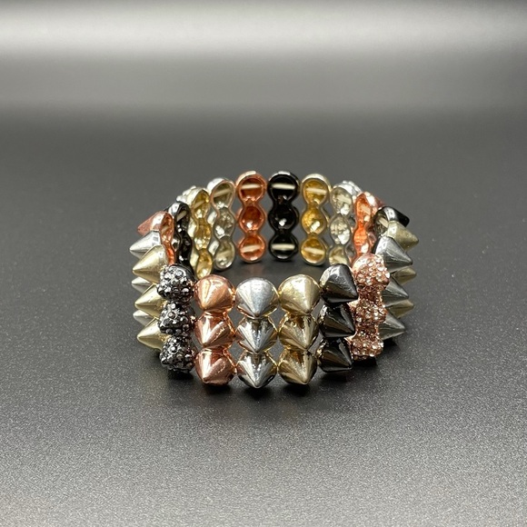 Jewelry - LIKE NEW Spike & Rhinestone Cuff